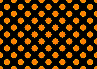Seamless geometric pattern design illustration. Background texture. In orange, yellow, black colors.