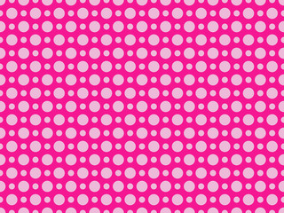 Dotted pop art seamless pattern in 1960s style. Background for brochures, promotional material and wallpaper. Vector illustration