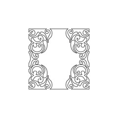  Collection of vintage retro classic design elements