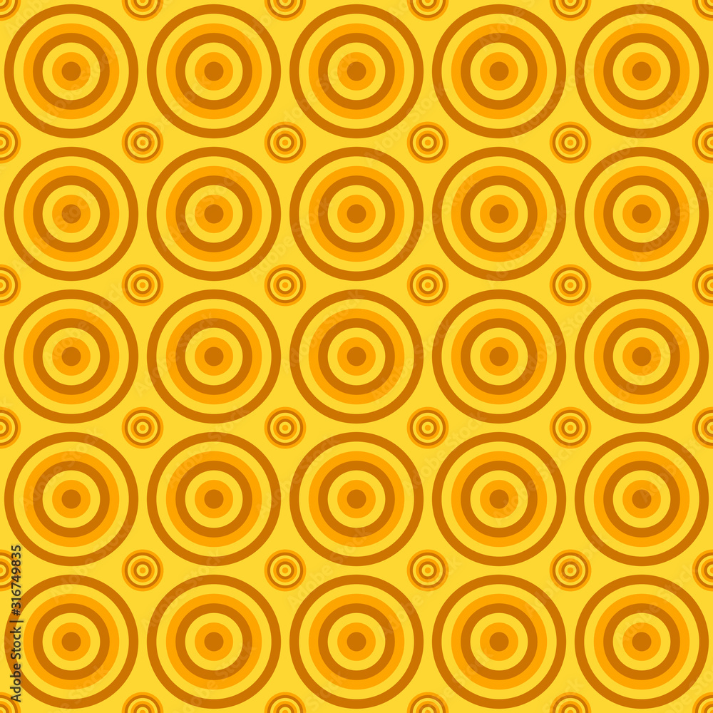 Aufkleber abstract repeating pattern - vector circle background illustration