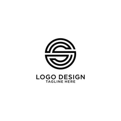 S circle logo design