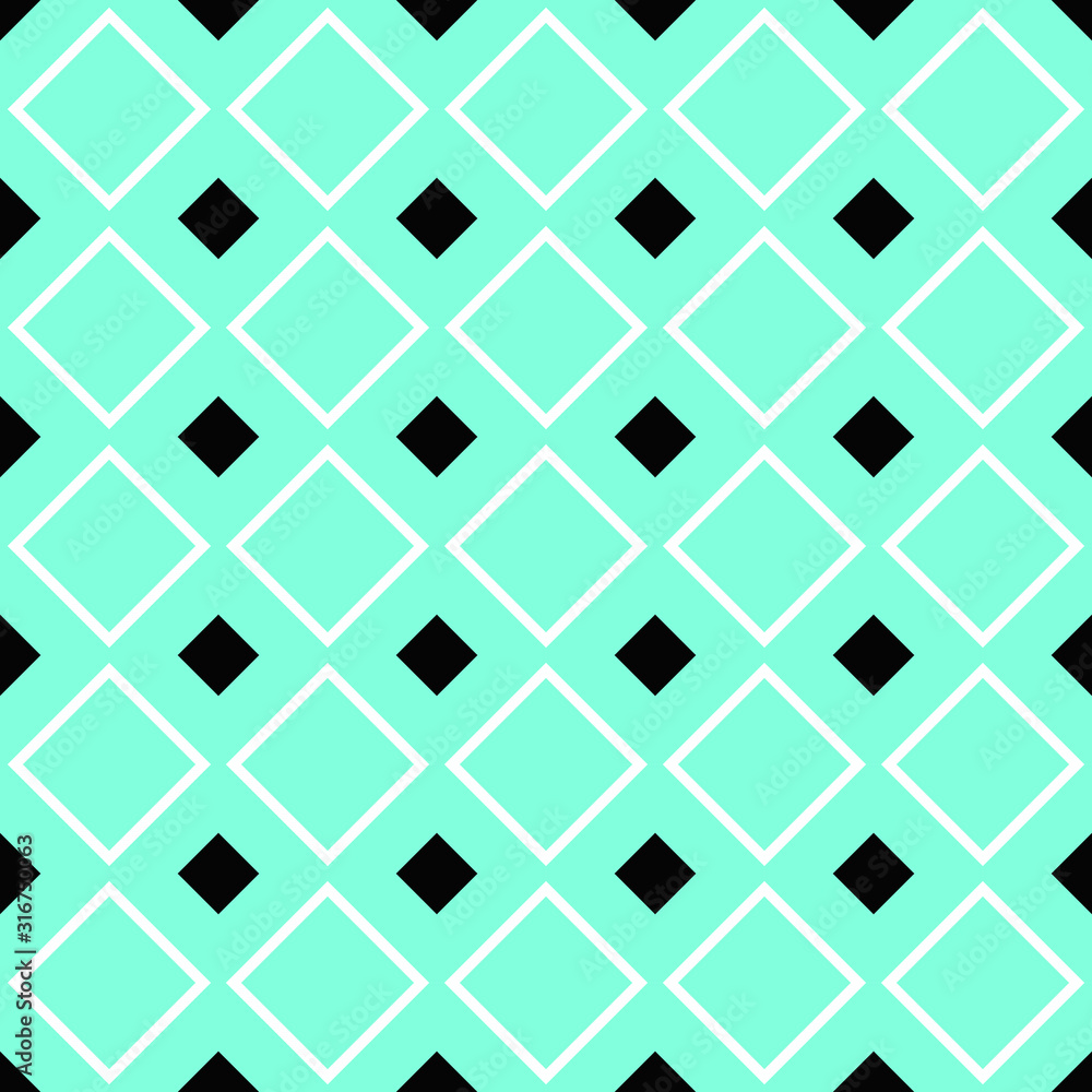 Poster abstract geometrical square pattern design background - colored vector graphic
