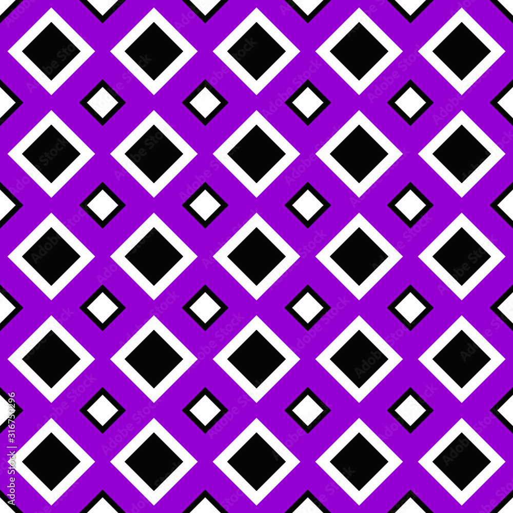 Poster seamless abstract square pattern design background - color vector illustration