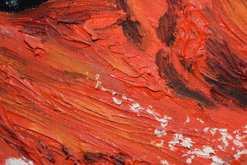 abstract background with red paint