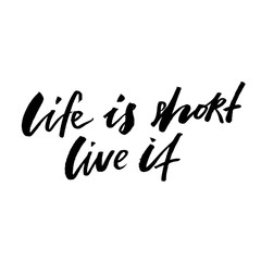 trendy lettering poster. Hand drawn calligraphy. concept handwritten poster. 