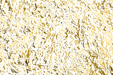Gold Glitter Texture Isolated On White. Amber Particles Color. Celebratory Background. Golden Explosion Of Confetti. Design Element. Digitally Generated Image. Vector Illustration, Eps 10.