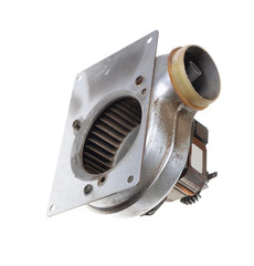 view of an old turbo fan on an isolated white background