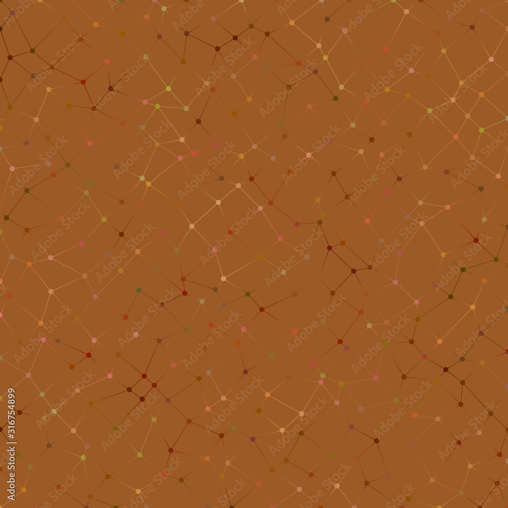 Aufkleber abstract chaotic rectangle mesh background - vector illustration
