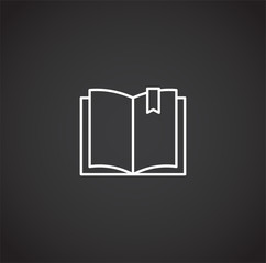 School related outline icon on background for graphic and web design. Simple illustration. Internet concept symbol for website button or mobile app