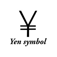 Obraz premium yen symbol icon vector - illustration