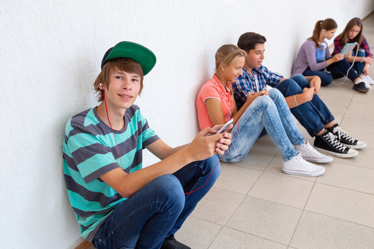 teens in school