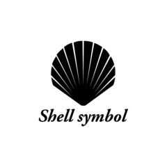 shell symbol icon vector - illustration