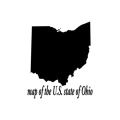 map of the U.S state of ohio icon vector - illustration