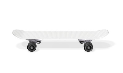 Skateboard on a white background. 3d rendering