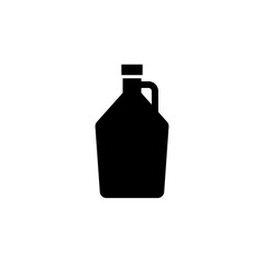 Beer growler silhouette icon. Clipart image isolated on white background