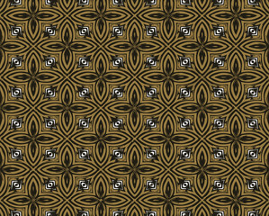 Seamless vector pattern in ornamental style. Geometric desing texture for greeting card and gifts.