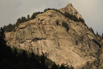 Granitwand am Cima Scingino (Bernina-Alpen)