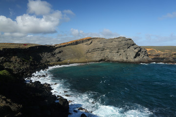 Obraz premium Hawaje, Big Island, Papakōlea Green Sand Beach
