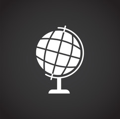 School related icon on background for graphic and web design. Simple illustration. Internet concept symbol for website button or mobile app