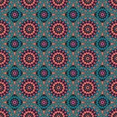 Seamless editable vector African design pattern for textile and fabric print