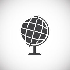 School related icon on background for graphic and web design. Simple illustration. Internet concept symbol for website button or mobile app