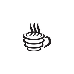 Coffee shop icon logo design vector template