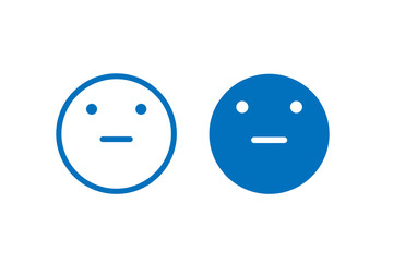 sad face icon vector 