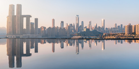 Scenery of high buildings in Chongqing, China © Govan