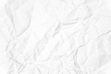 Paper texture Crumpled White.Top view.