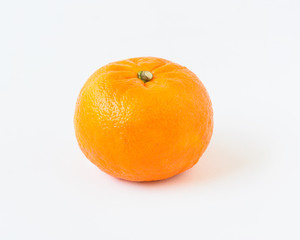 A tasty orange on white background