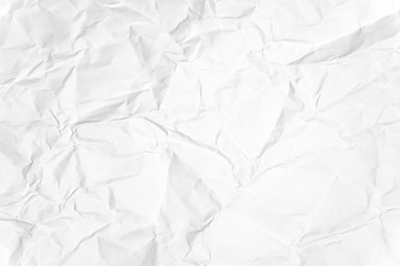 Paper texture Crumpled White.Top view.