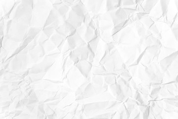 Paper texture Crumpled White.Top view.