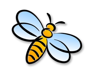Symbol of a wild stylized bee.