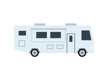 Naklejka premium Trailer Class A simple icon. Clipart image isolated on white background