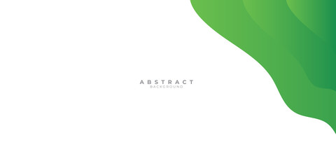Fototapeta premium Green abstract background with liquid wave gradient color for presentation design. Suit for business, corporate, institution, conference, party, festive, seminar, and talks.