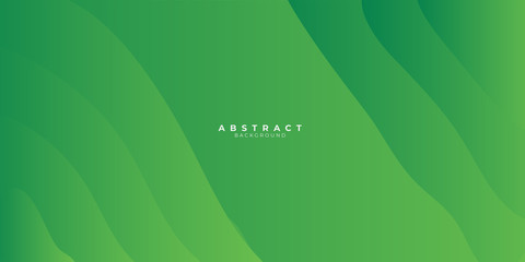 Green abstract background with liquid wave gradient color for presentation design. Suit for business, corporate, institution, conference, party, festive, seminar, and talks.