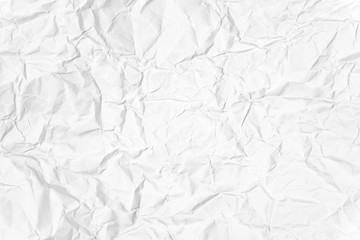 Paper texture Crumpled White.Top view.