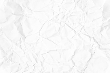 Paper texture Crumpled White.Top view.