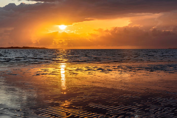 Sonnenuntergang an der Nordsee