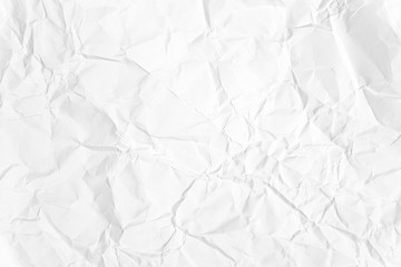 Paper texture Crumpled White.Top view.