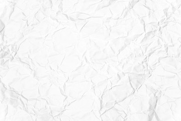 Paper texture Crumpled White.Top view.