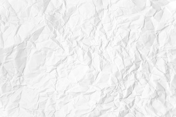 Paper texture Crumpled White.Top view.