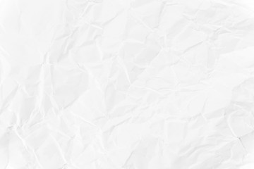 Paper texture Crumpled White.Top view.