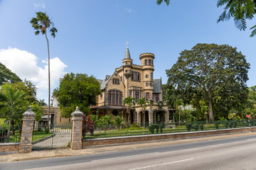 08 JAN 2020 - Port of Spain, Trinidad and Tobago - The magnificent seven houses : Stollmeyer's...
