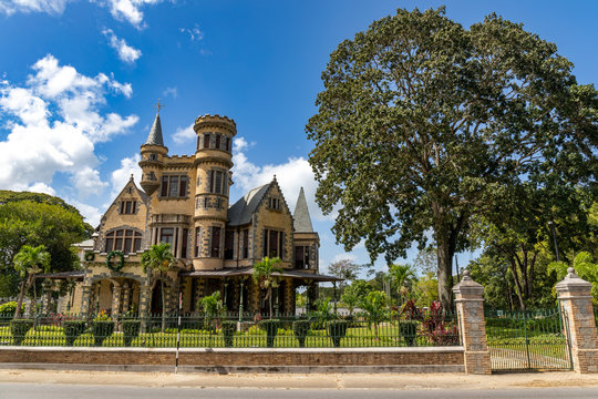 08 JAN 2020 - Port Of Spain, Trinidad And Tobago - The Magnificent Seven Houses : Stollmeyer's Castle