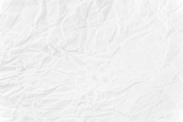 Paper texture Crumpled White.Top view.