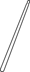 Drumstick icon, vector illustration
