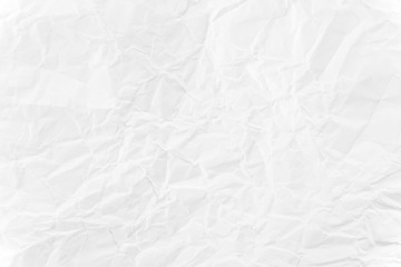 Paper texture Crumpled White.Top view.