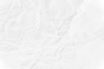 Paper texture Crumpled White.Top view.