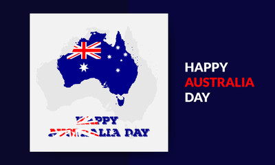 Obraz na płótnie Canvas Happy Australia Day for Independent Day